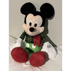 Disney Mickey ChristmasHoliday Classics Large Plush 19 inch